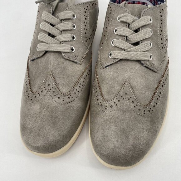 BEN SHERMAN SIZE 8 NICHOLAS GREY WINGTIP SNEAKERS NIB - Picture 4 of 10